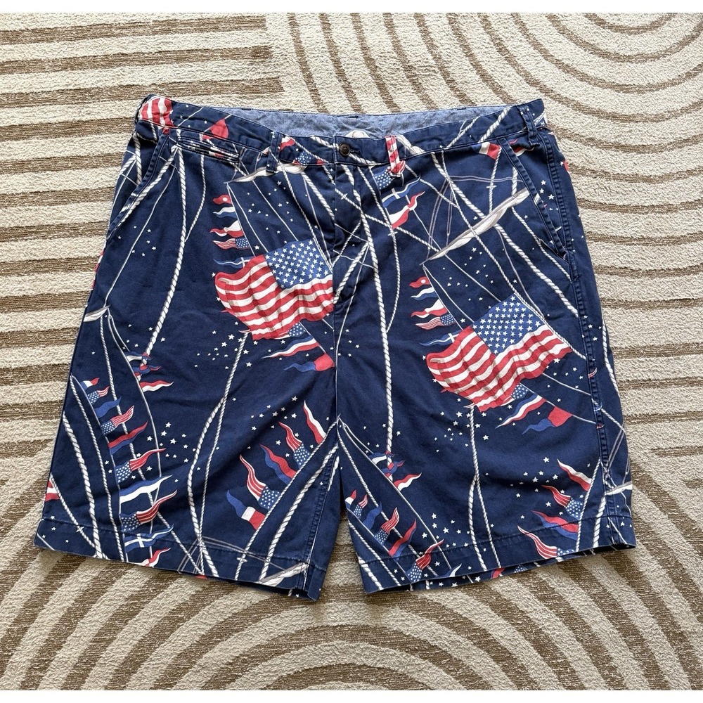 Polo Ralph Lauren Mens Shorts Sz 42 Patriotic American Flag 4th‎ of July Theme